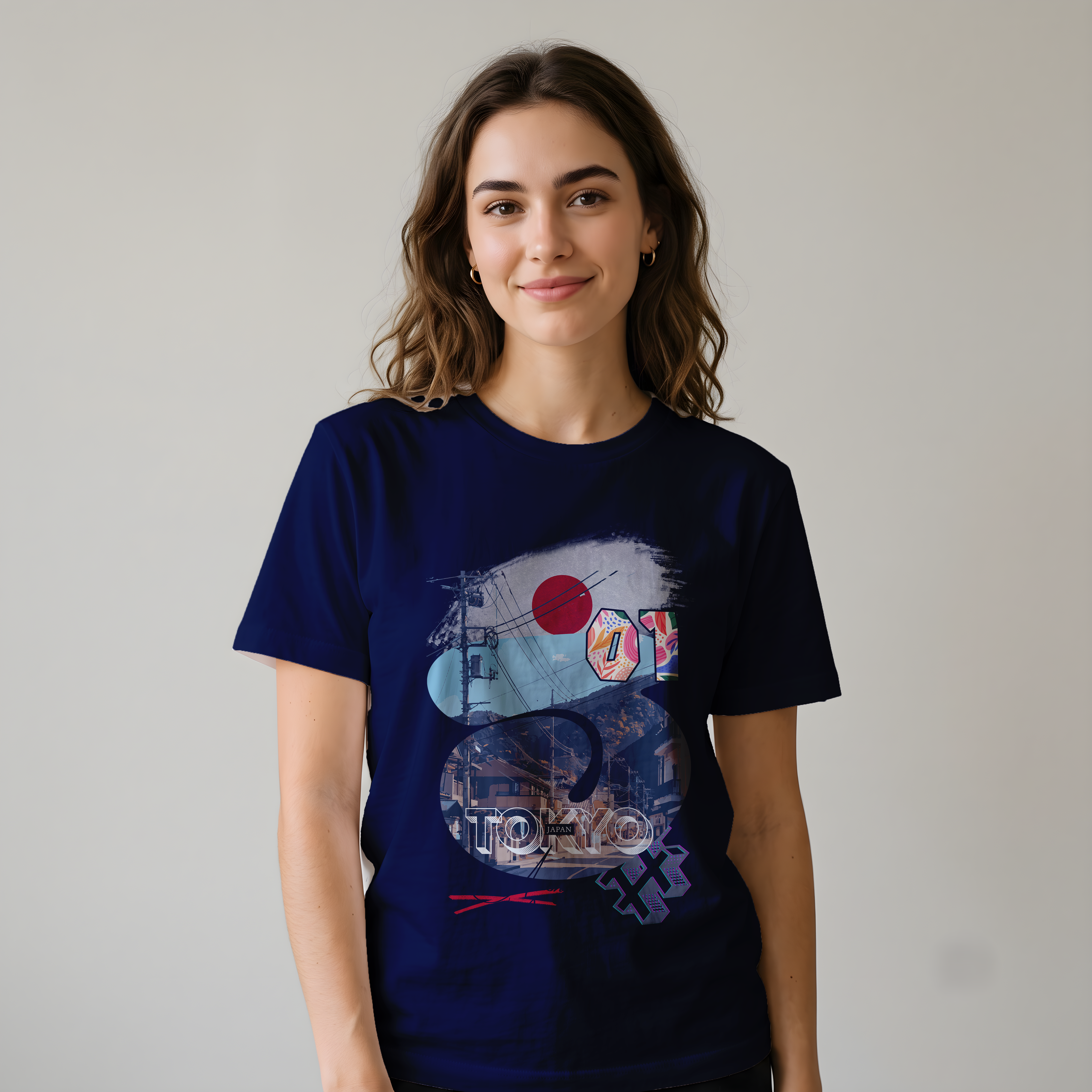 "Tokyo Streets: Lost Among The Peace" Graphic T-Shirt