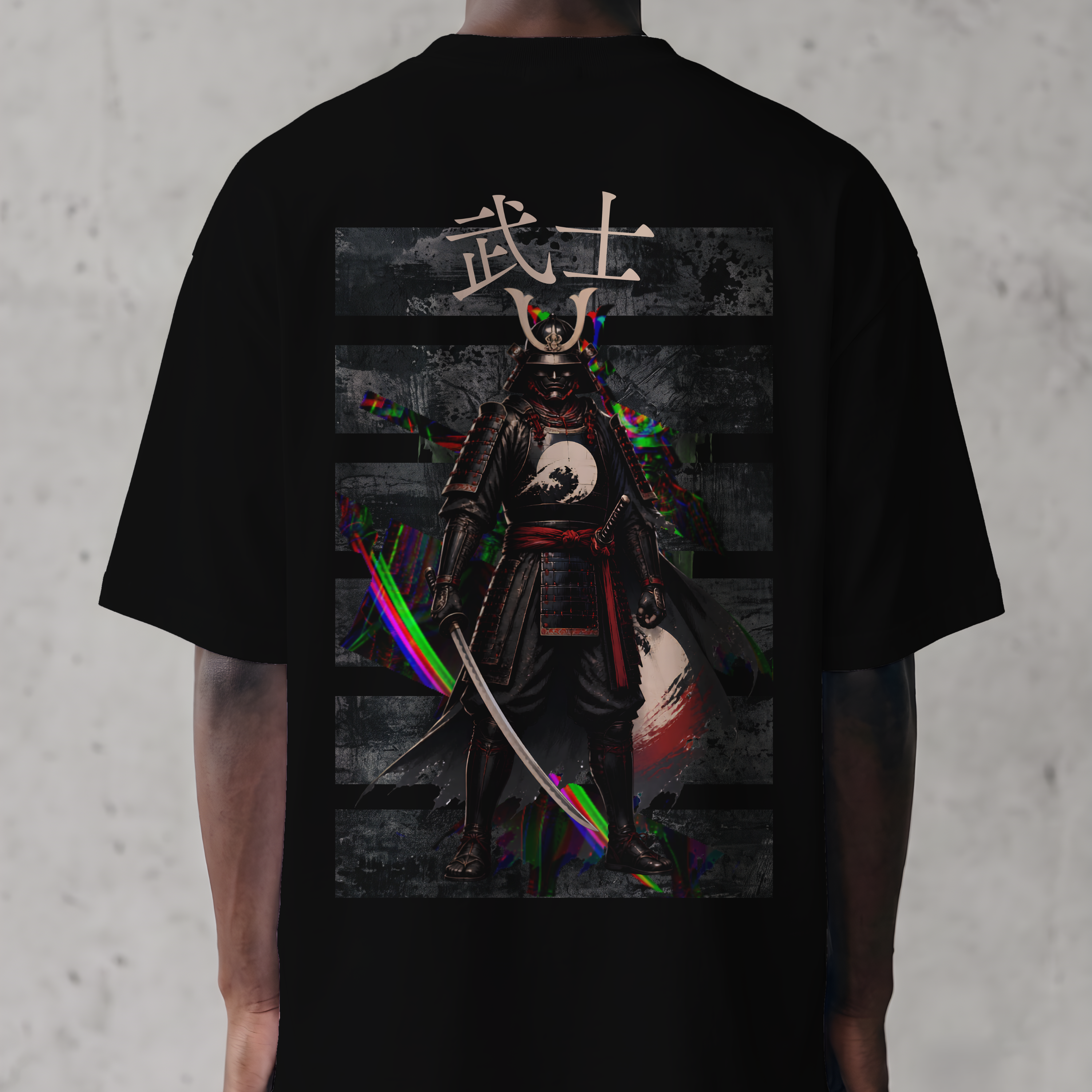 "Samurai Warrior" Katana Graphic Oversized T-Shirt