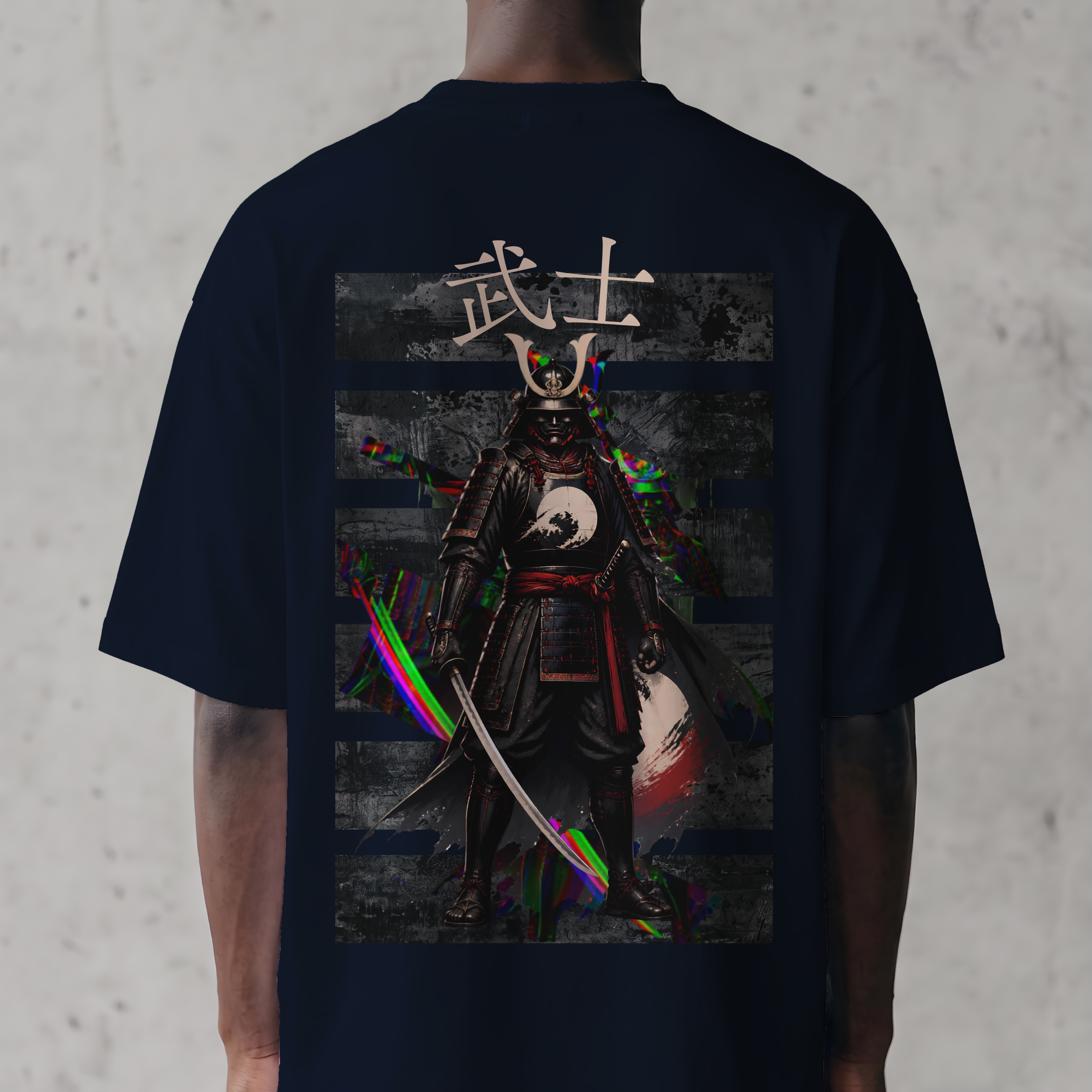 "Samurai Warrior" Katana Graphic Oversized T-Shirt