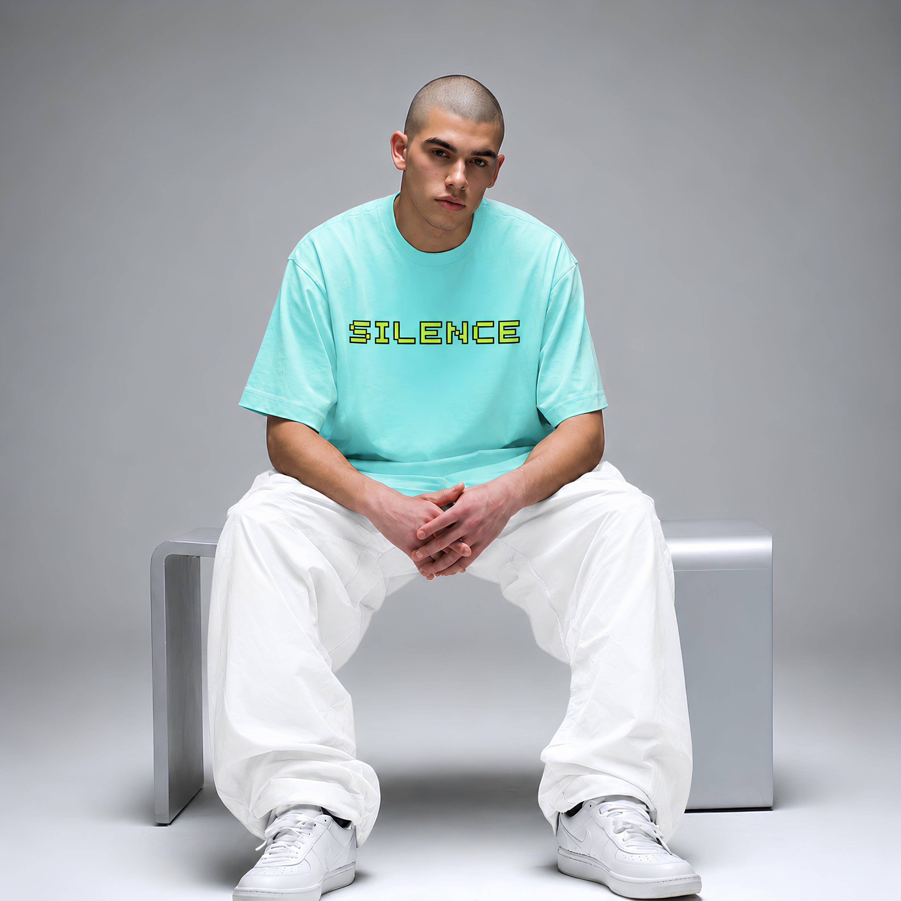 Savage Silence Oversized Graphic T-Shirt | Premium Heavyweight Cotton Streetwear Tee