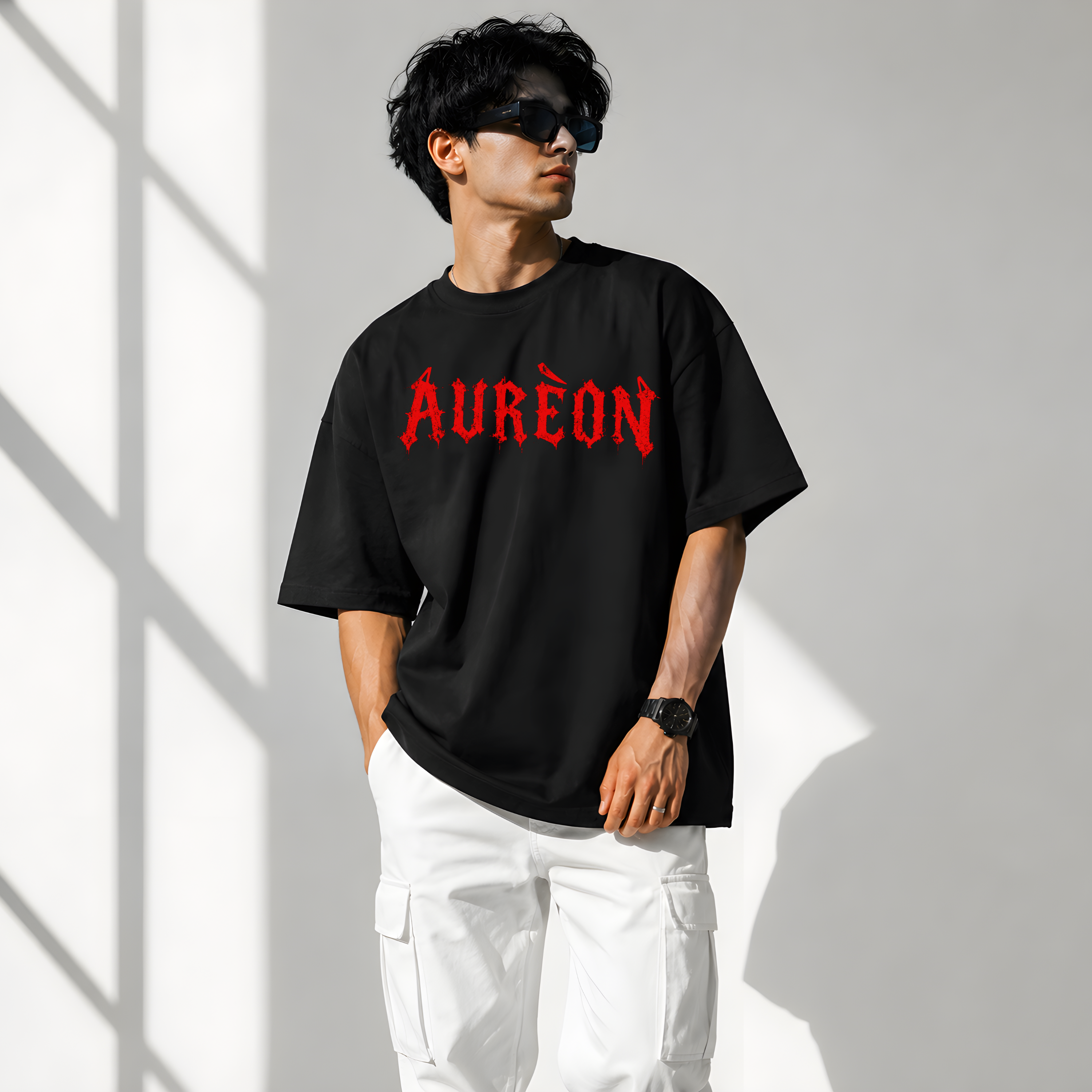 AURÈON "Every Scar Tells A Story" Oversized Graphic T-Shirt