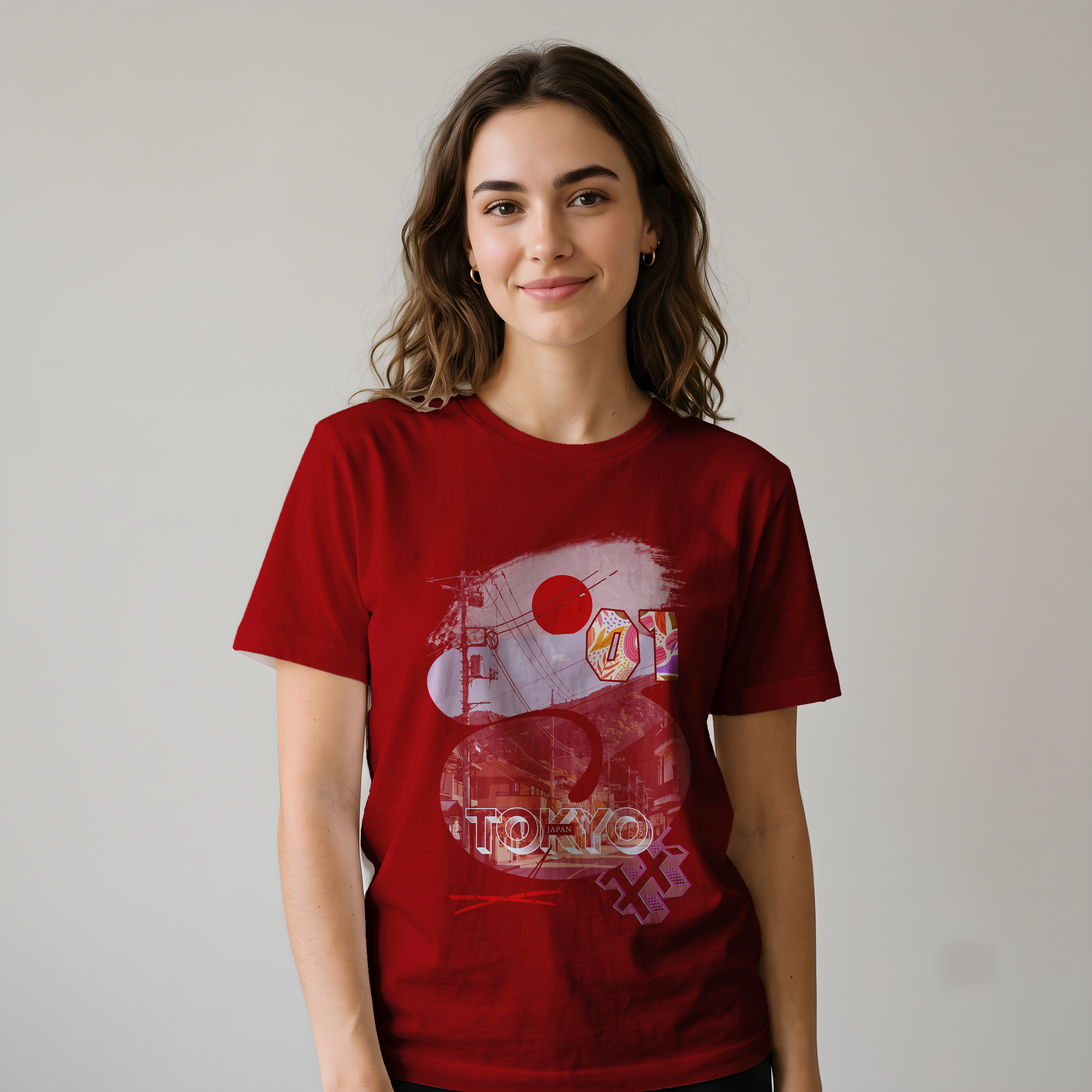 "Tokyo Streets: Lost Among The Peace" Graphic T-Shirt