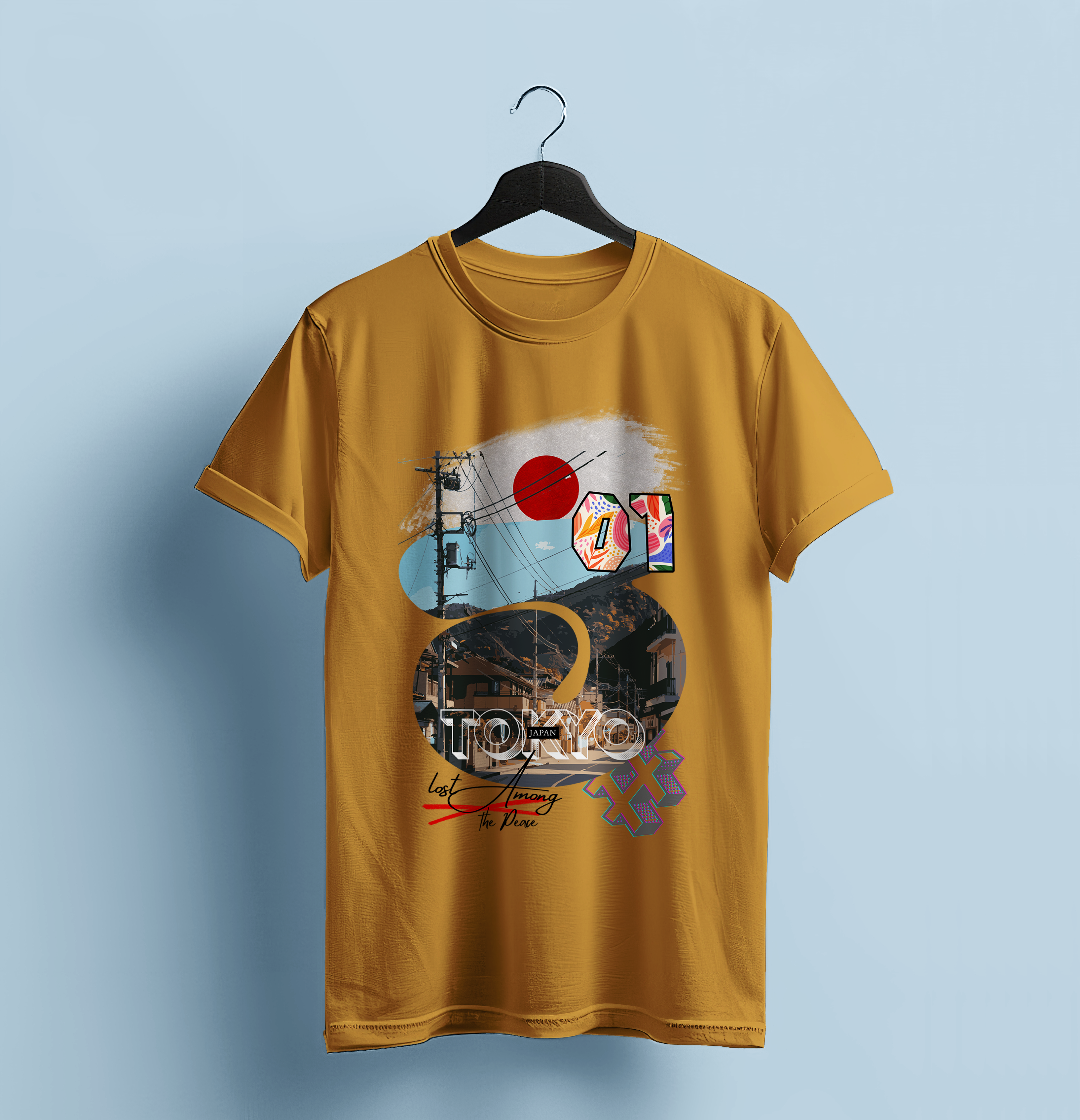 "Tokyo Streets: Lost Among The Peace" Graphic T-Shirt