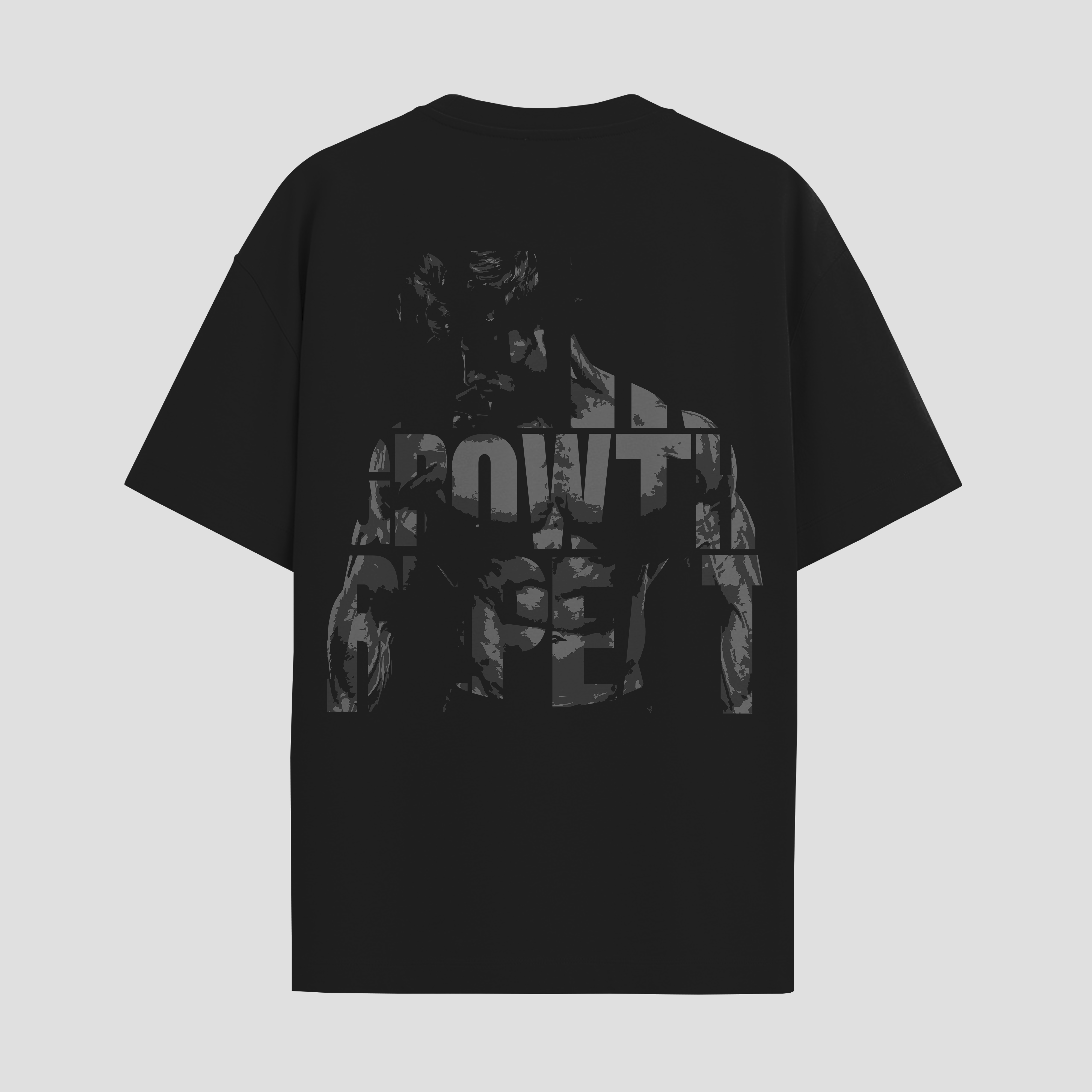 "Pain. Growth. Repeat." Oversized Gym Graphic T-Shirt