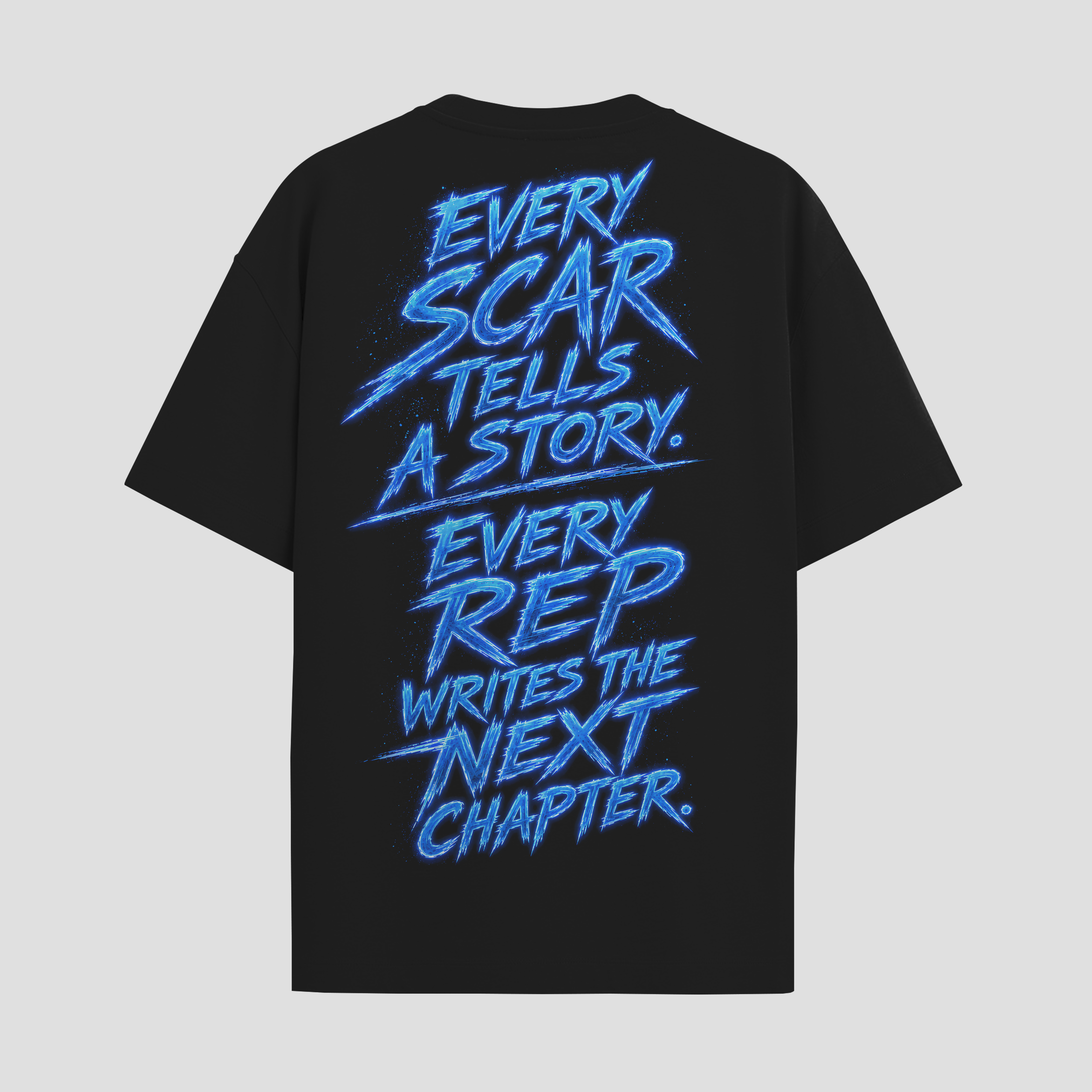 AURÈON "Every Scar Tells A Story" Oversized Graphic T-Shirt