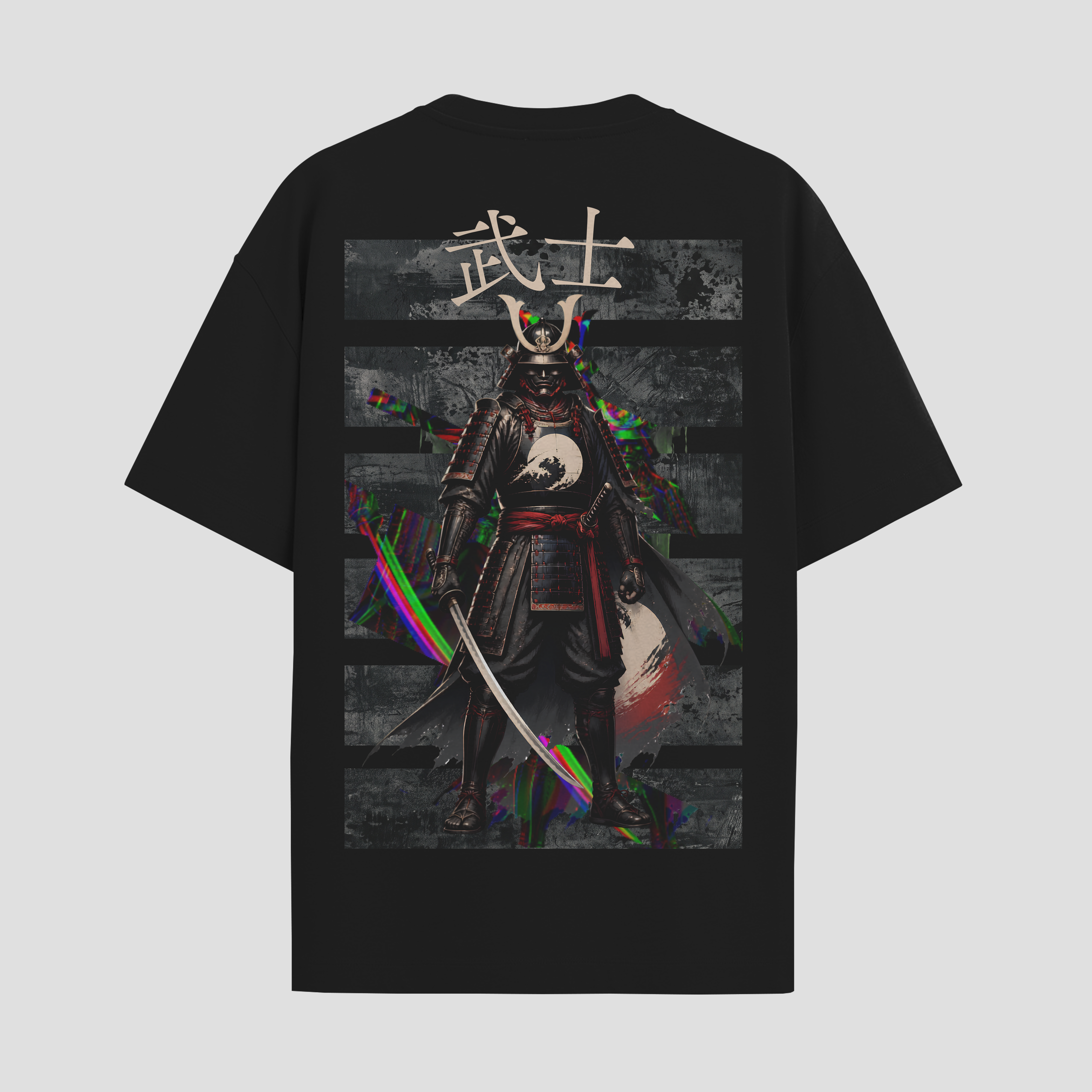 "Samurai Warrior" Katana Graphic Oversized T-Shirt