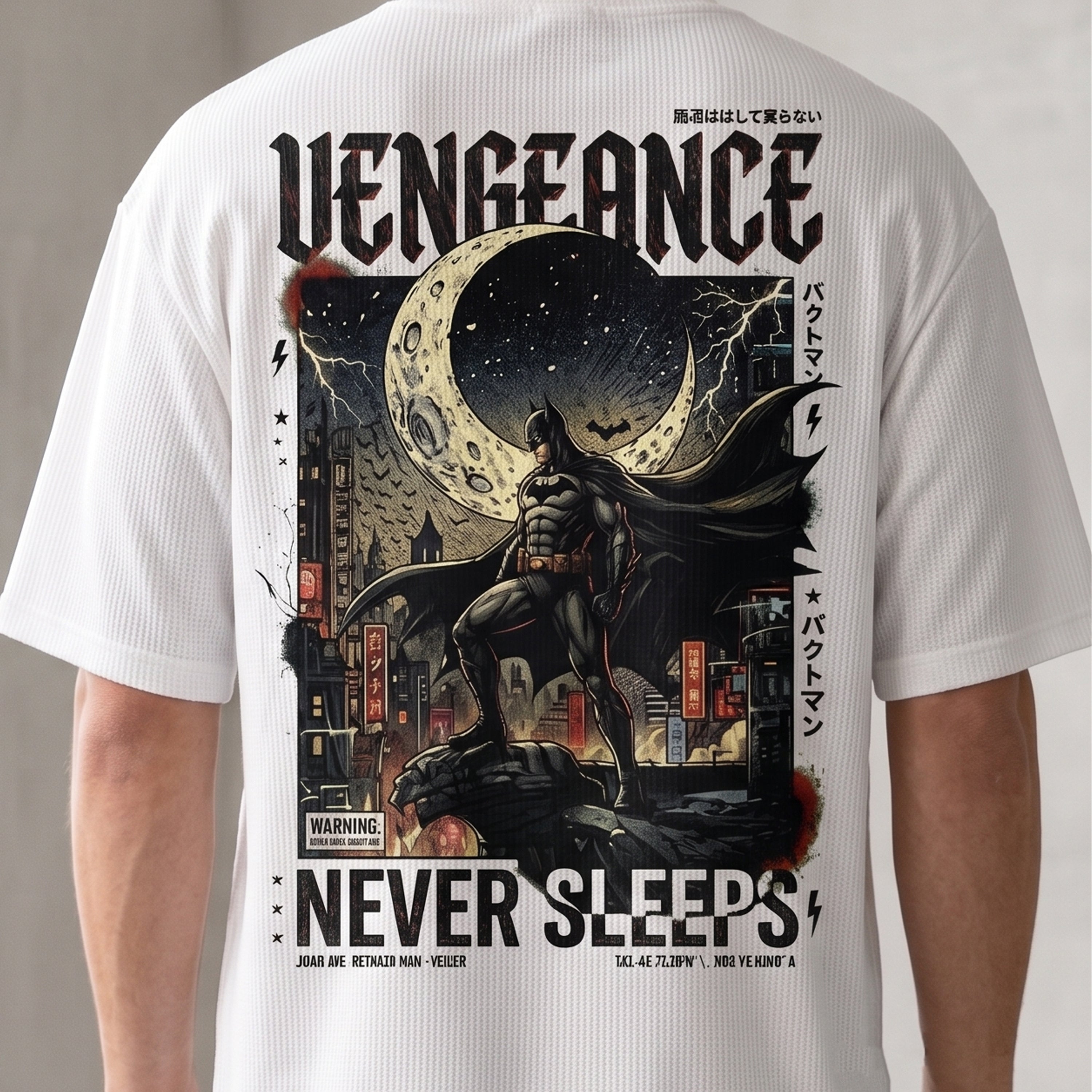 Vengeance Never Sleeps Oversized Graphic T-Shirt – Premium Streetwear Edition