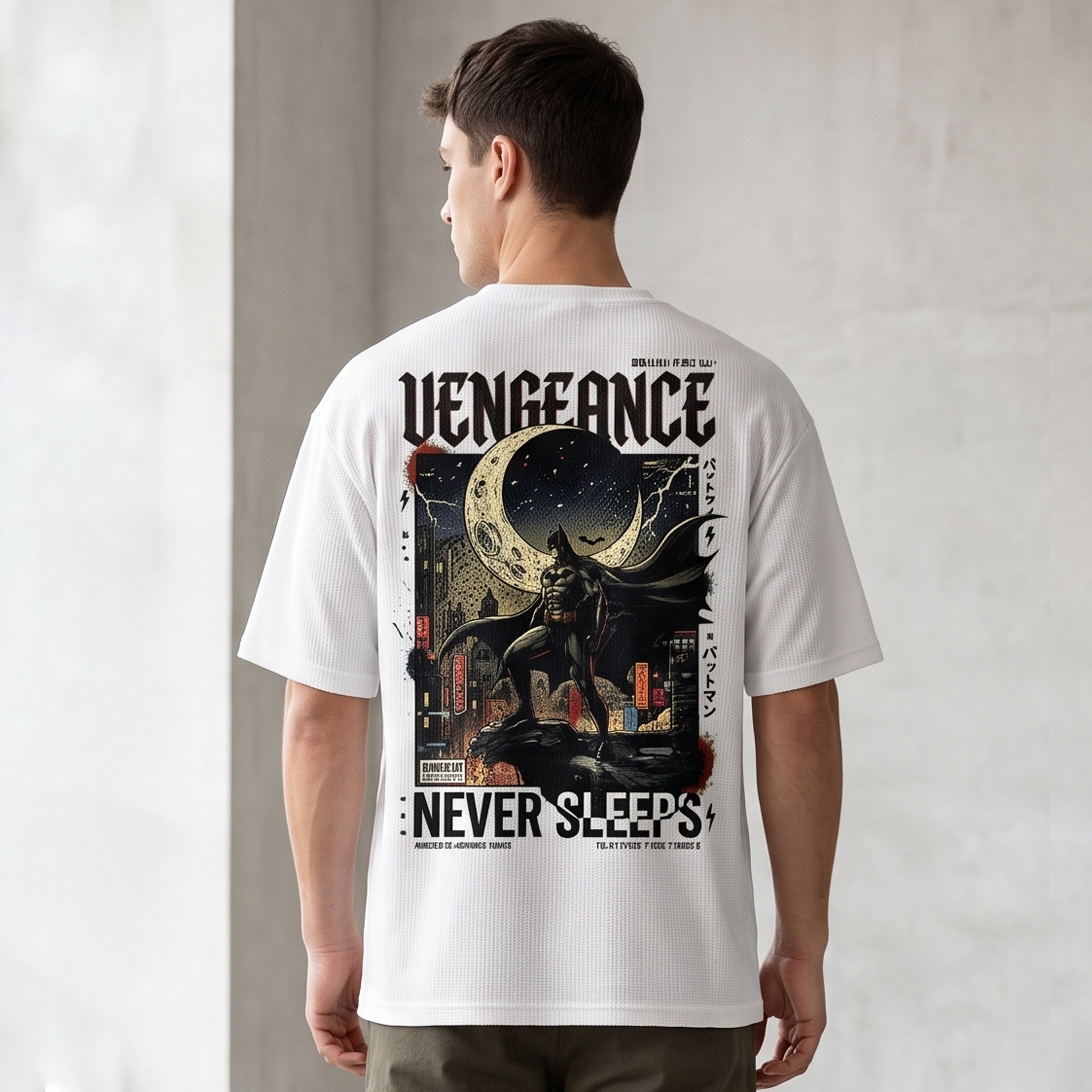 Vengeance Never Sleeps Oversized Graphic T-Shirt – Premium Streetwear Edition