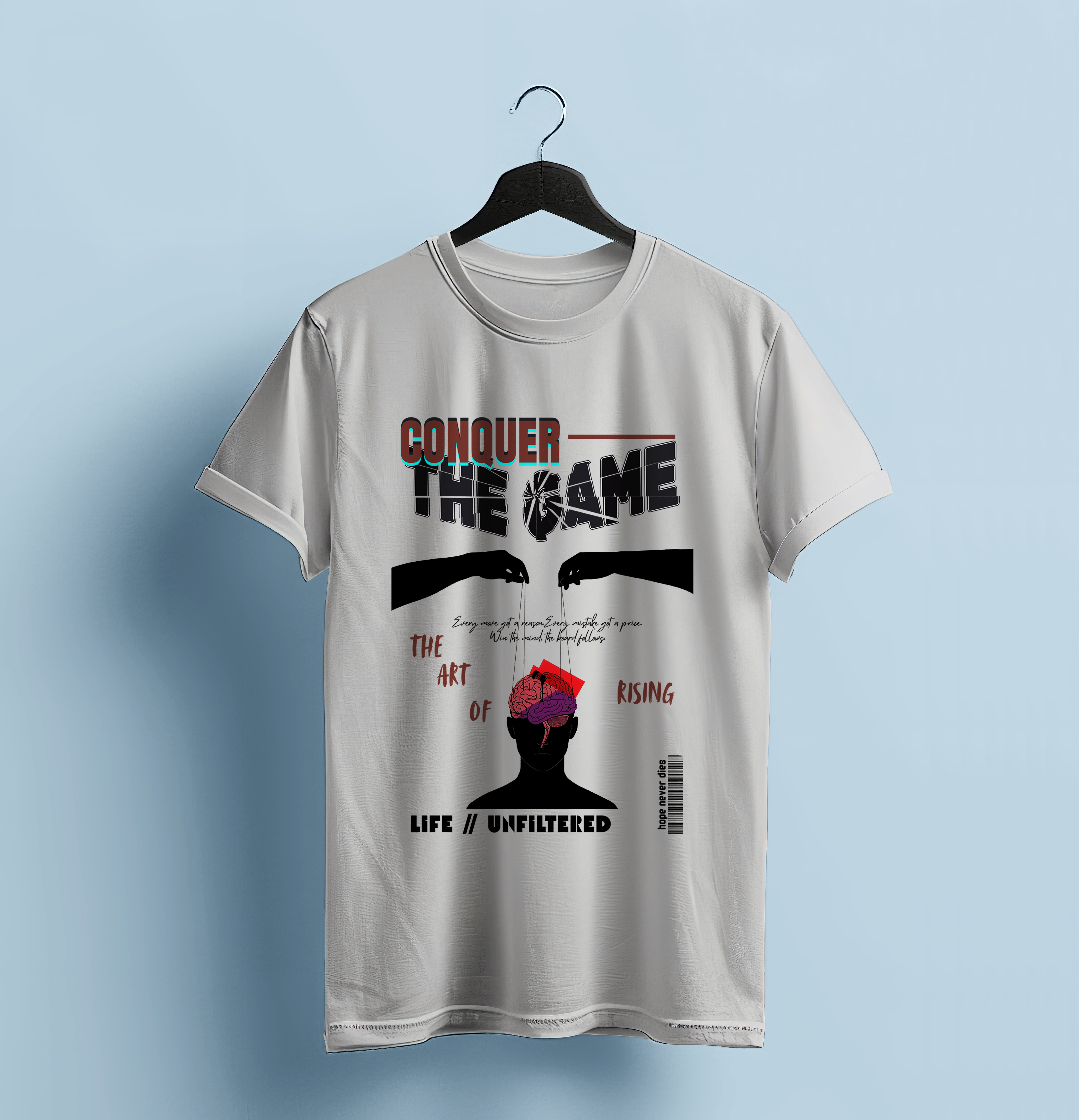 "Conquer The Game: Life Unfiltered" Graphic T-Shirt