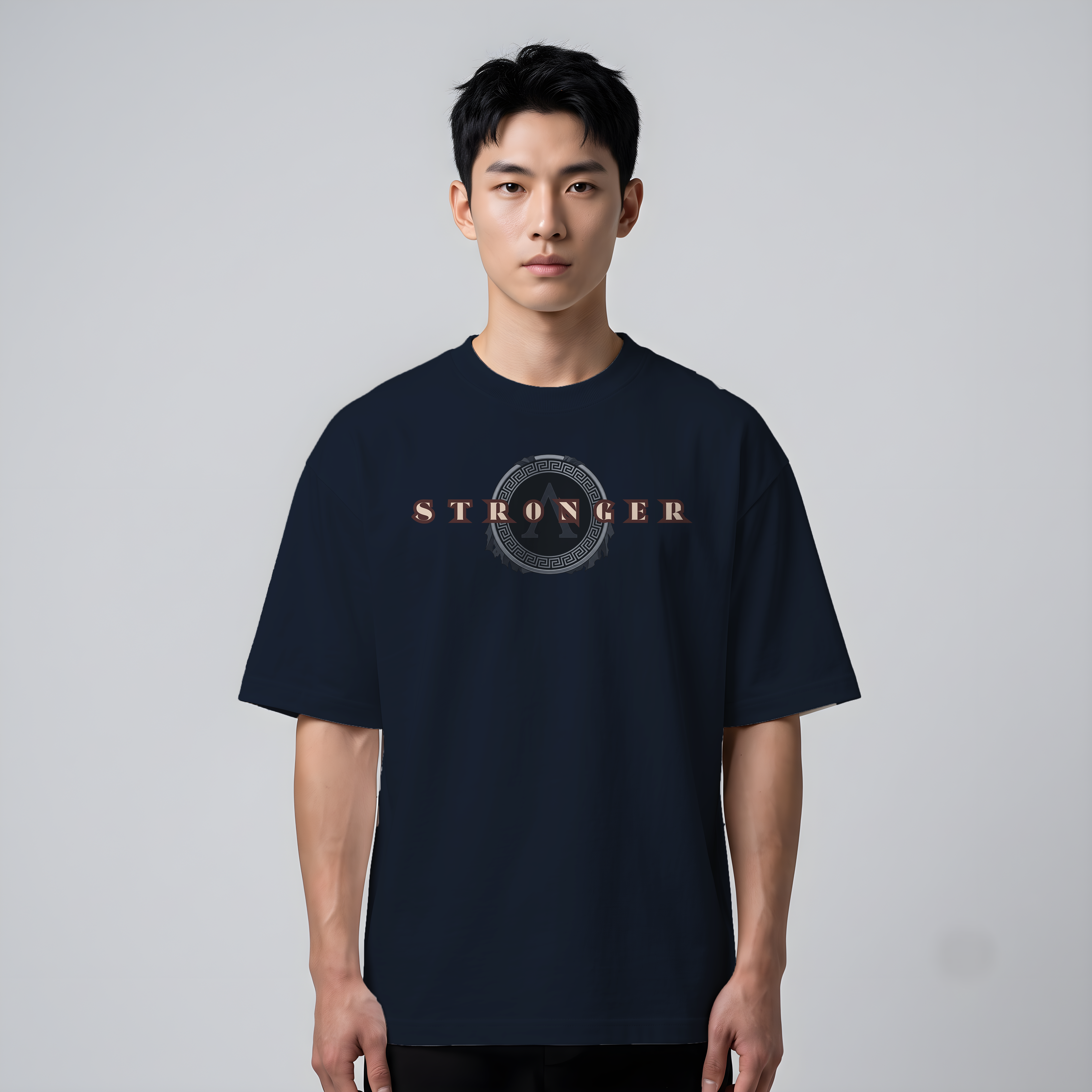 "Spartan Mentality" Graphic Oversized T-Shirt