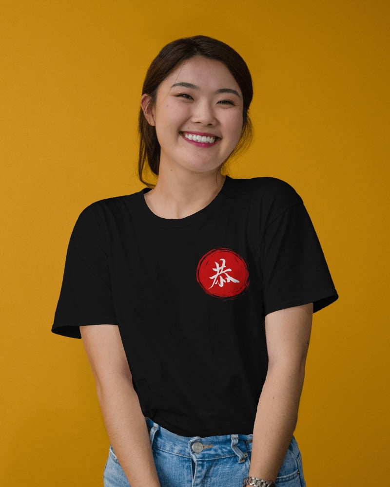 Red & White Japanese Oversized T-shirt