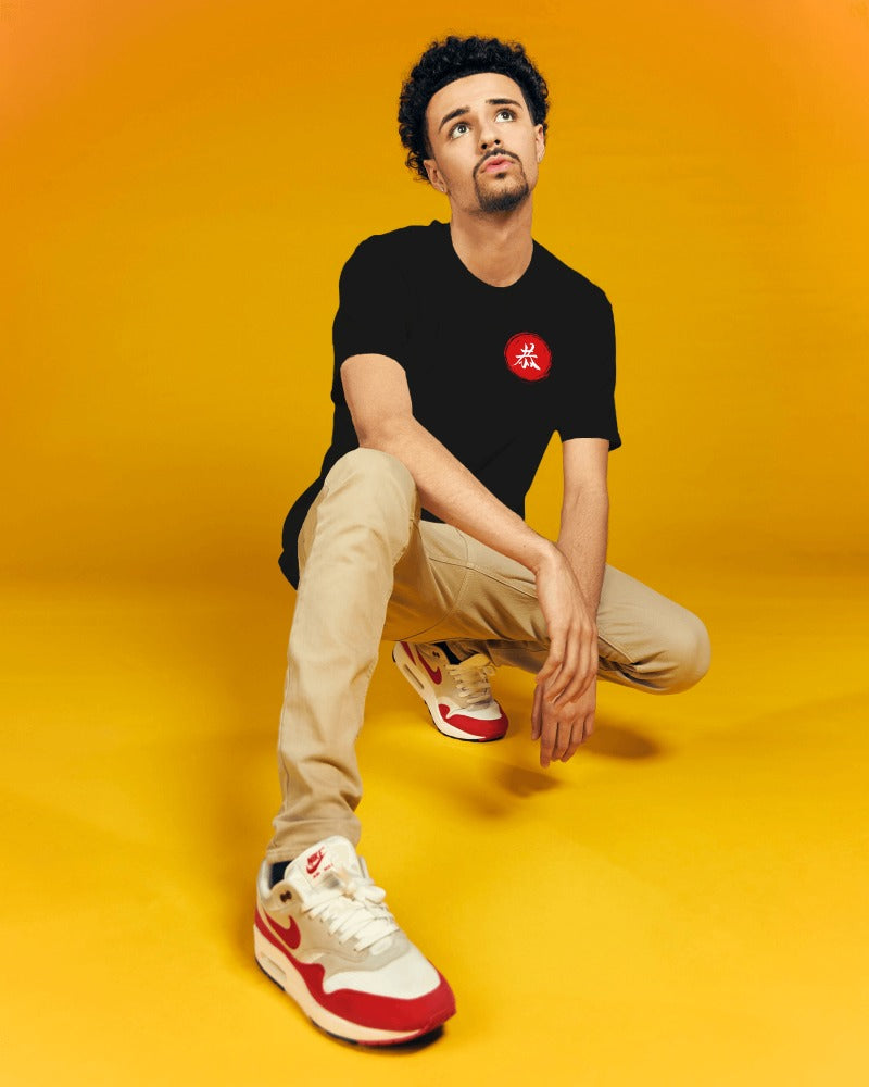 Red & White Japanese Oversized T-shirt