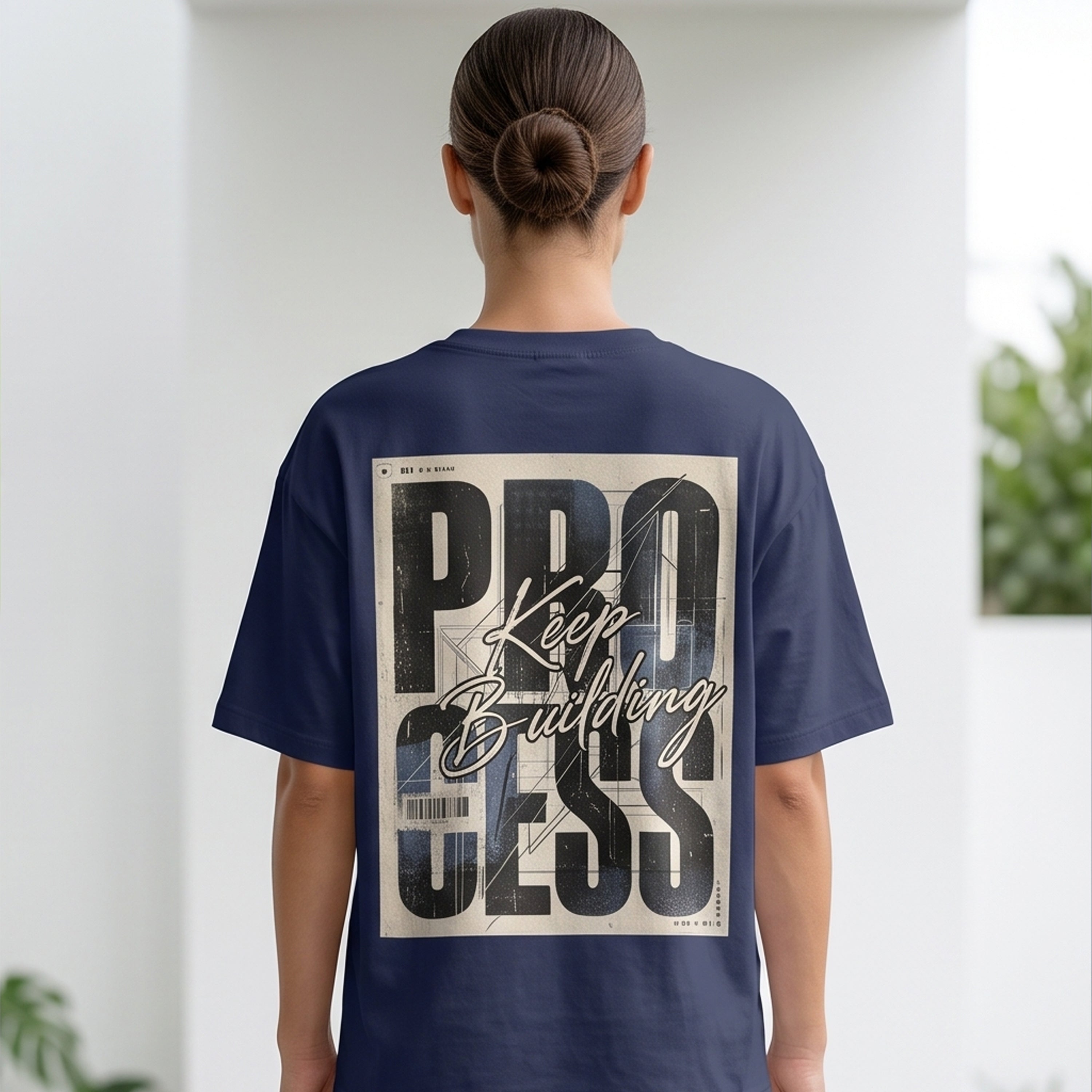 Trust The Process Oversized Heavyweight T-Shirt | Unisex Premium Streetwear Tee