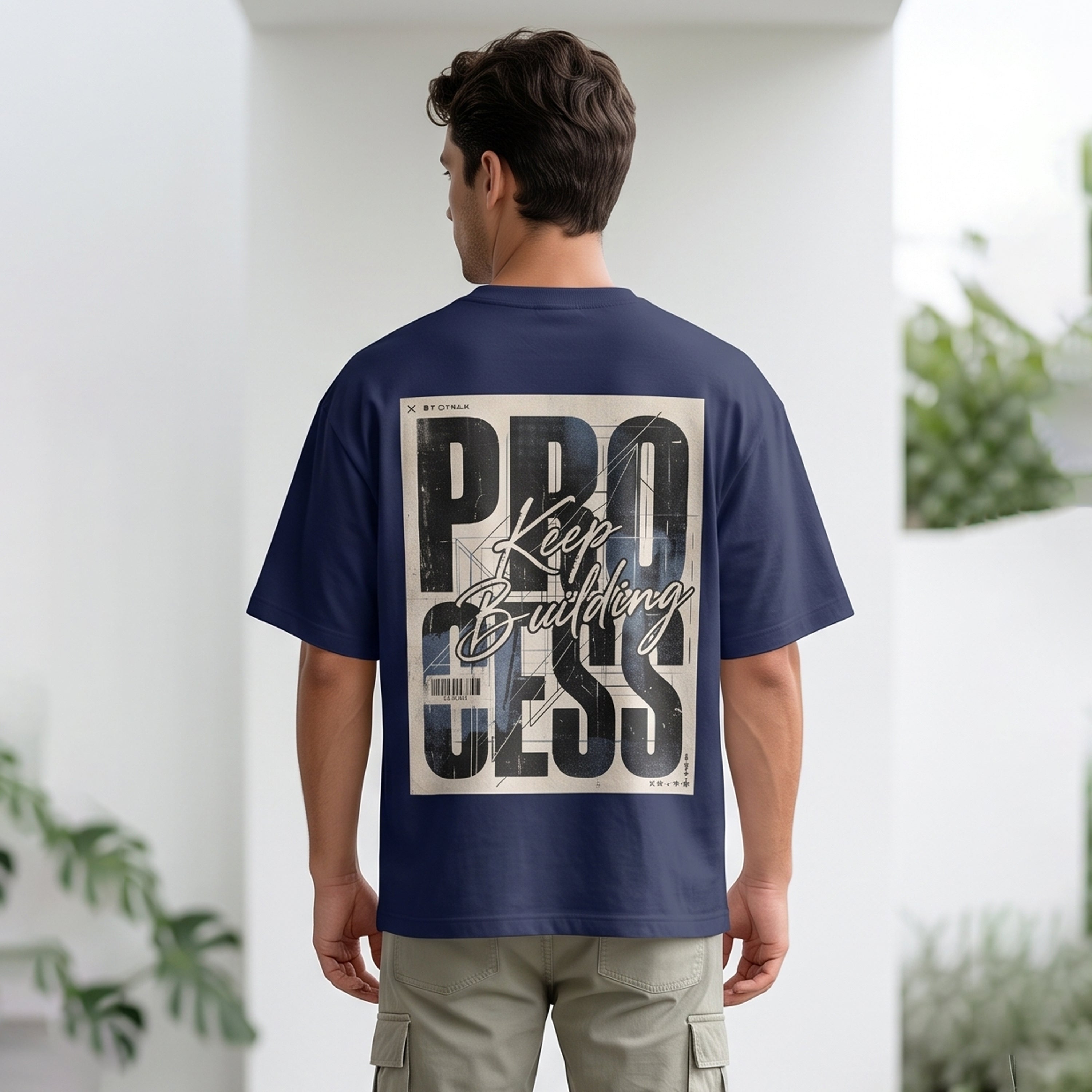 Trust The Process Oversized Heavyweight T-Shirt | Unisex Premium Streetwear Tee